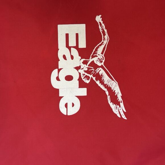 Birdie by Richard A. Leslie Red Windbreaker Eagle Racing Jacket Men’s XL USA 80s - Picture 5 of 13